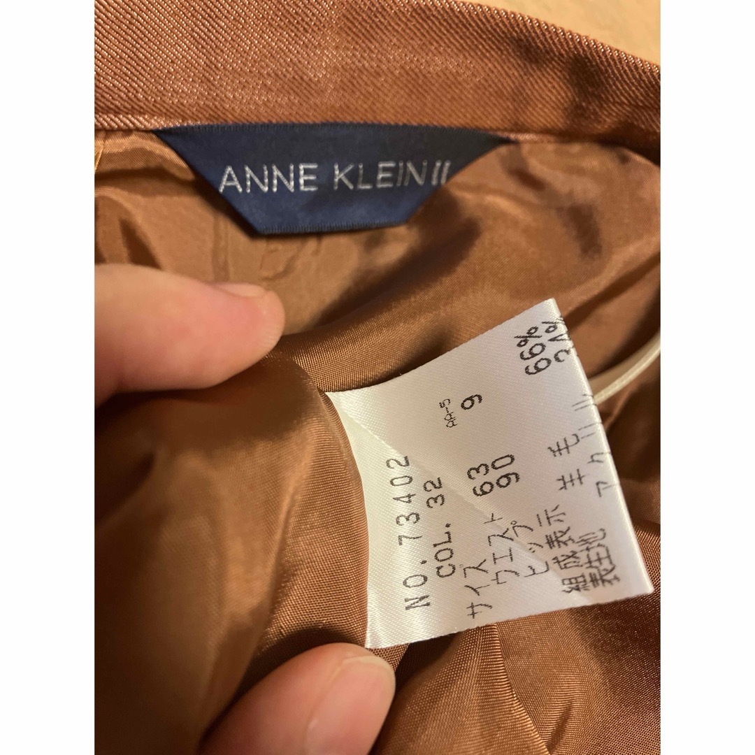 ANNE KLEIN(アンクライン)の【美品】アンクライン：ウール混 ブラウン パンツ ９ レディースのパンツ(カジュアルパンツ)の商品写真