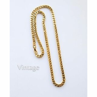 ヴィンテージ(VINTAGE)の【vintage】喜平 K18GP ゴールドカラー チェーン ネックレス 6㎜(ネックレス)