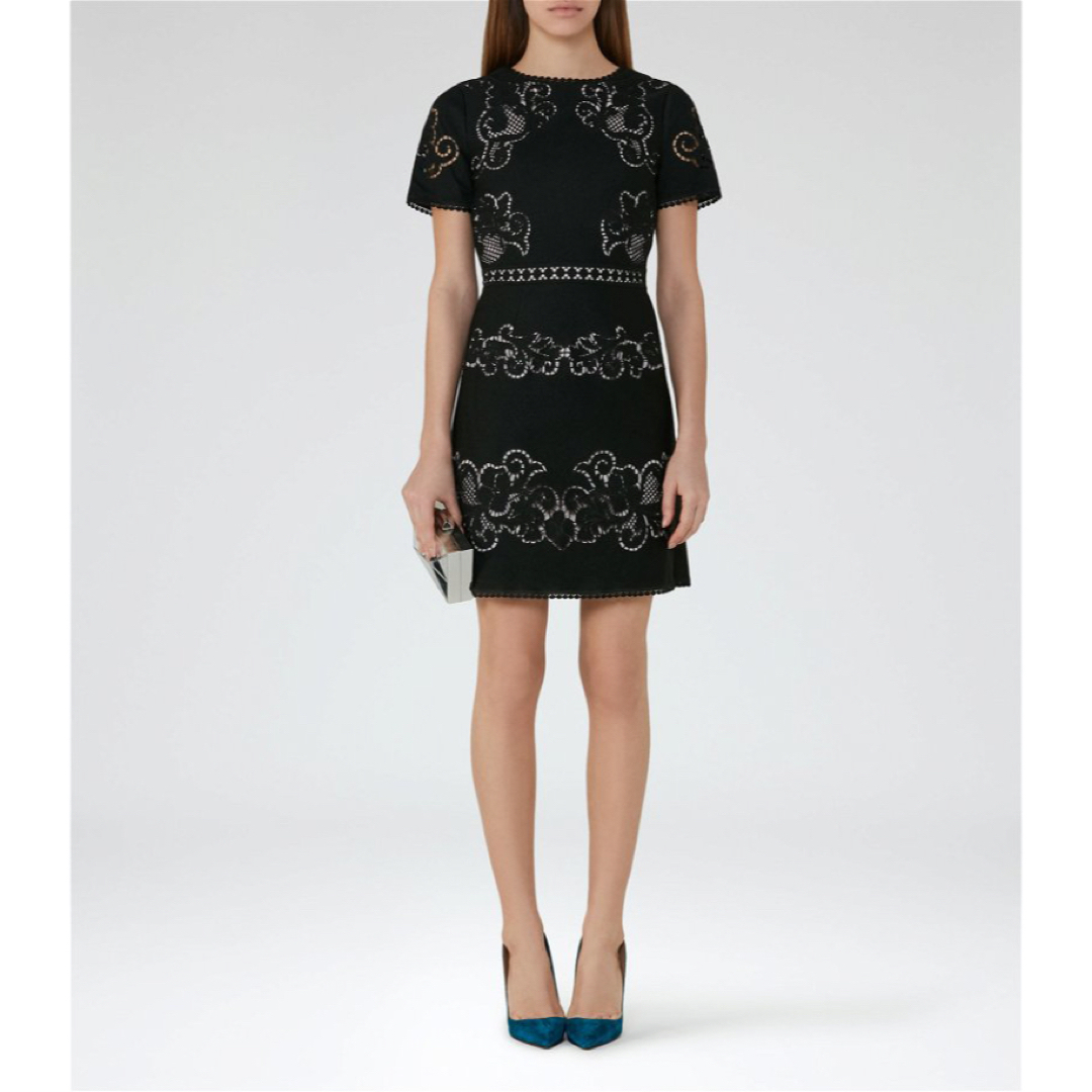 REISS(リース)のREISS / Tinley Lace Dress スカラップワンピース ドレス レディースのワンピース(ひざ丈ワンピース)の商品写真