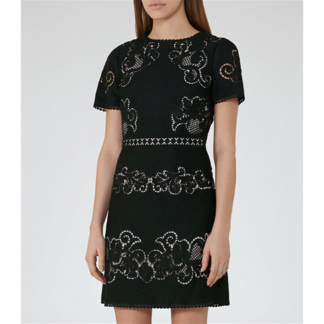 REISS(リース)のREISS / Tinley Lace Dress スカラップワンピース ドレス レディースのワンピース(ひざ丈ワンピース)の商品写真