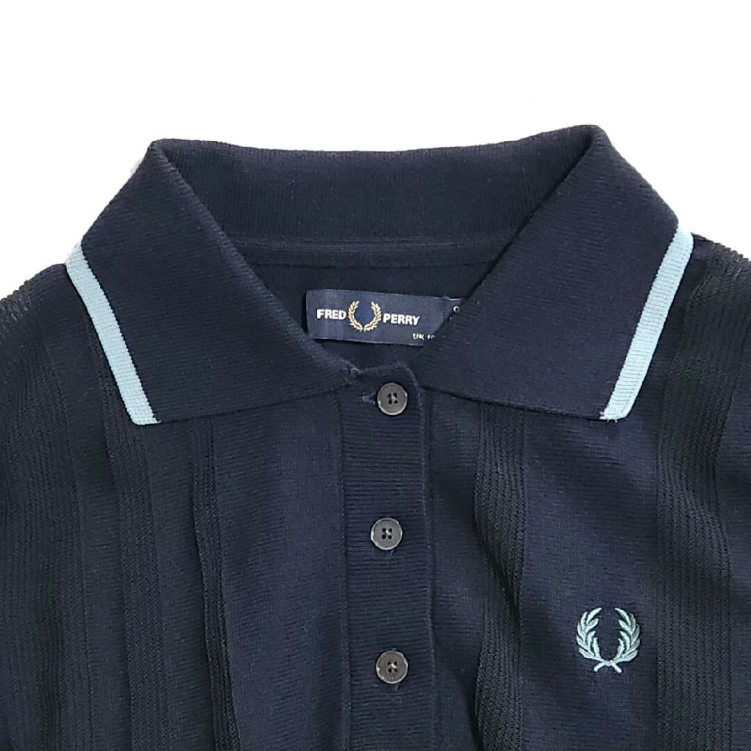 FRED PERRY(フレッドペリー)の完売[FRED PERRY] Ray BEAMS別注 シアーストライプポロシャツ レディースのトップス(ポロシャツ)の商品写真