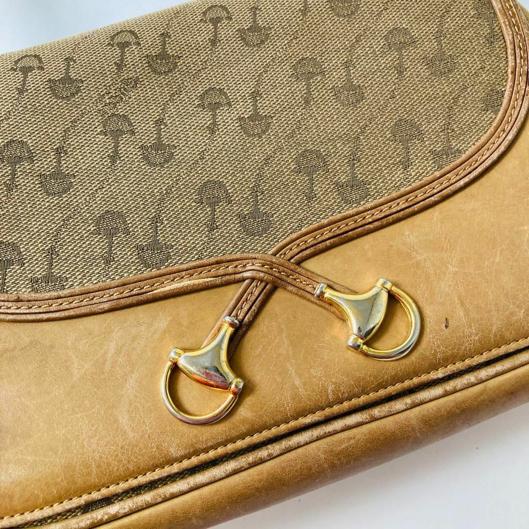 Gucci(グッチ)の70s OLD GUCCI ホースビット柄 ヴィンテージ ショルダーバッグ レディースのバッグ(ショルダーバッグ)の商品写真