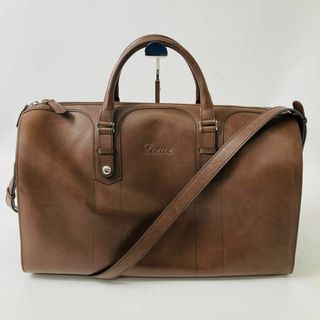 ロエベ(LOEWE)のLOEWE 型押しロゴ レザー 2way ボストンバッグ(ボストンバッグ)