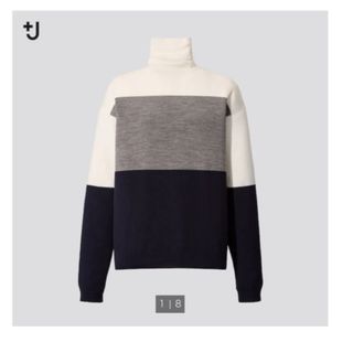 ユニクロ(UNIQLO)の新品　ユニクロ　ジルサンダー　メリノブレンドタートルネックセーター(ニット/セーター)