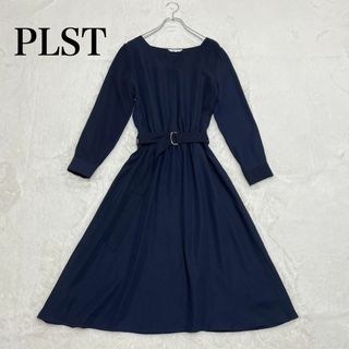 プラステ(PLST)のPLST プラステ 　Vネックワンピース　スキッパーワンピース　フォーマル(ロングワンピース/マキシワンピース)