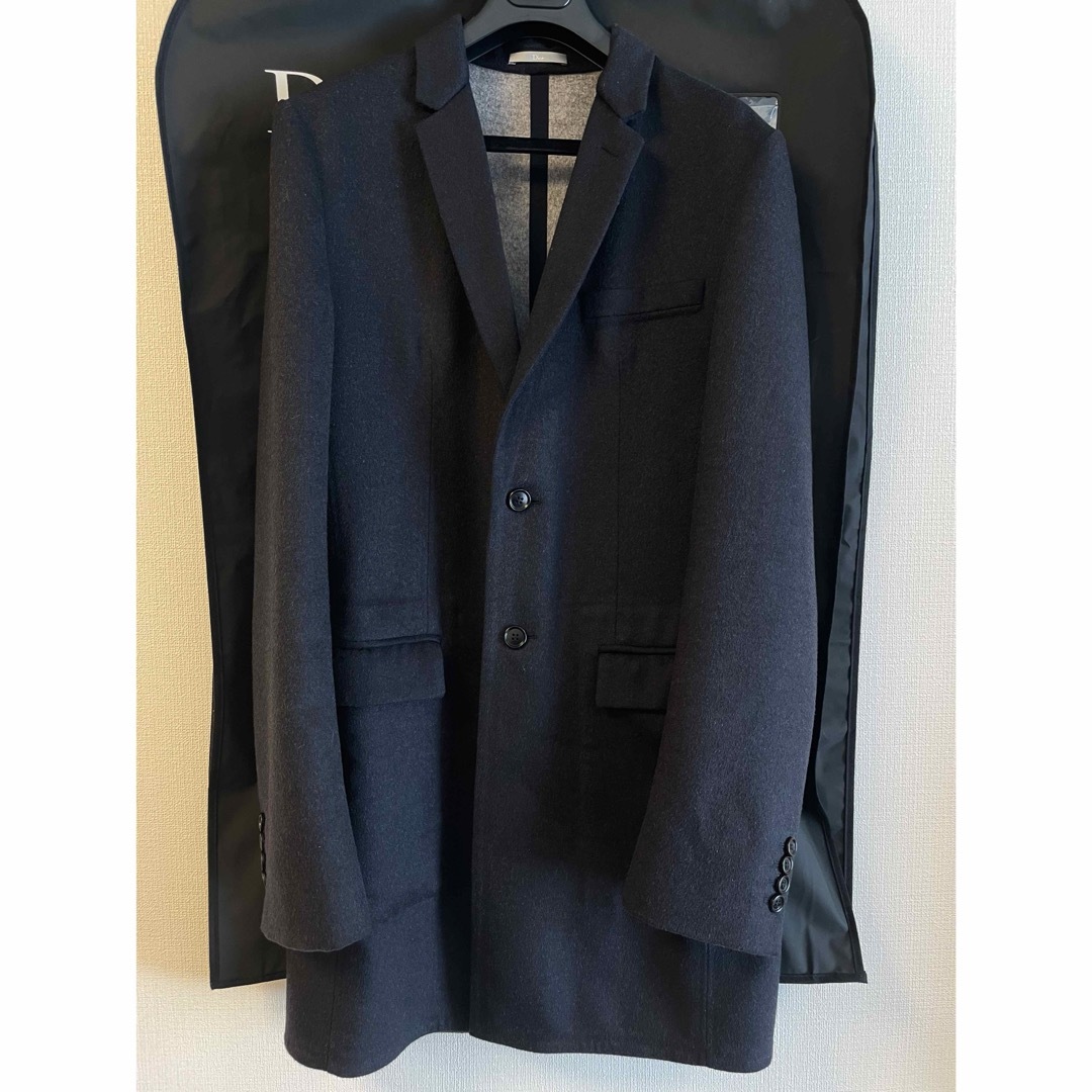 DIOR HOMME(ディオールオム)のディオールオム　チェスターコート　ロングジャケット　46 メンズのジャケット/アウター(チェスターコート)の商品写真