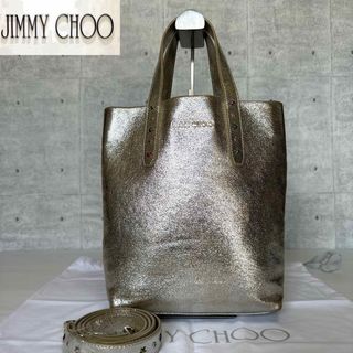 ジミーチュウ(JIMMY CHOO)の【美品】JIMMY CHOO♡日本限定10周年記念2WAYハンドバッグ定価17万(ハンドバッグ)