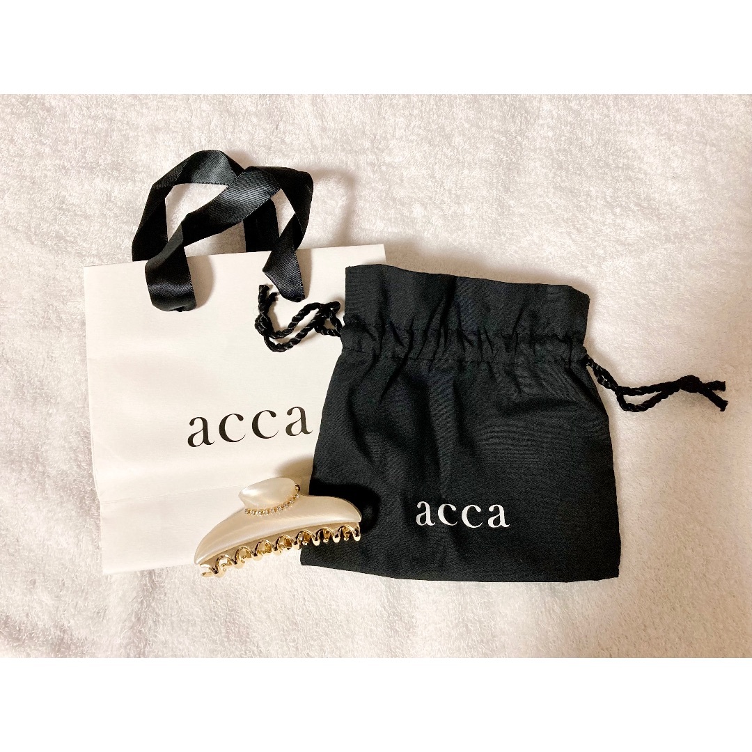 acca - acca ニューコラーナクリップ Mサイズ パールホワイト アッカ