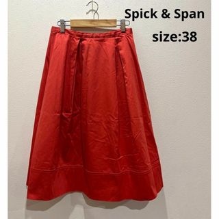 スピックアンドスパン(Spick & Span)のスピックアンドスパン Spick ＆ Span スカート オレンジ系 38(ひざ丈スカート)