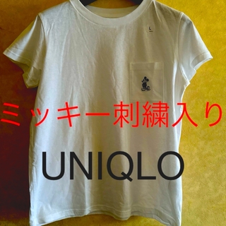 UNIQLO - UNIQLOミッキーTシャツ　刺繍