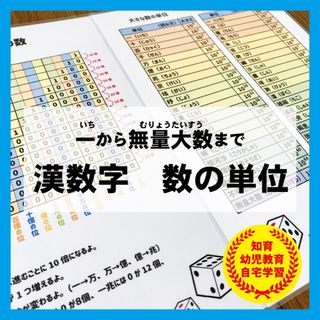 数字　無量大数　数え方　読み方　国語　算数　暗記　知育教材　幼児教育(知育玩具)