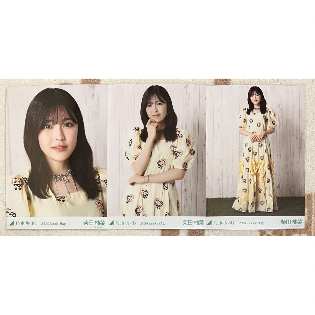 乃木坂46 柴田柚菜 生写真 カレンダー衣装 2024.Lucky Bag エンタメ/ホビーのタレントグッズ(アイドルグッズ)の商品写真