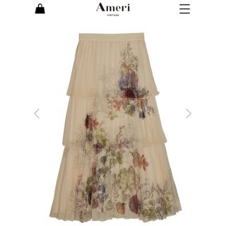 アメリヴィンテージ(Ameri VINTAGE)のUND DARIA TIERED PLEATS SKIRT(ロングスカート)