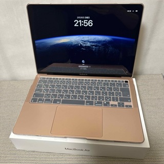 マック(Mac (Apple))のApple MacBook Air 2020 M1 GOLD フルカバーセット♪(ノートPC)