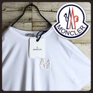 モンクレール(MONCLER)の未使用タグ付き MONCLER モンクレール tシャツ ビック刺繍 ロゴ入り(Tシャツ/カットソー(半袖/袖なし))