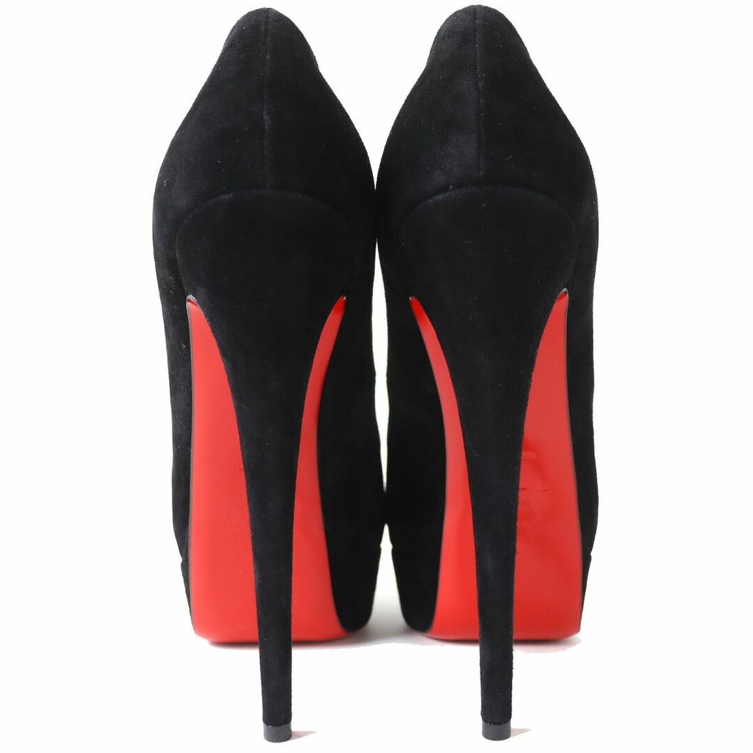 Christian Louboutin(クリスチャンルブタン)の未使用品△Christian Louboutin クリスチャンルブタン ALTAPOPPINS オープントゥ ベロア パンプス ハイヒール ブラック 38 伊製 箱・袋付き レディースの靴/シューズ(ハイヒール/パンプス)の商品写真