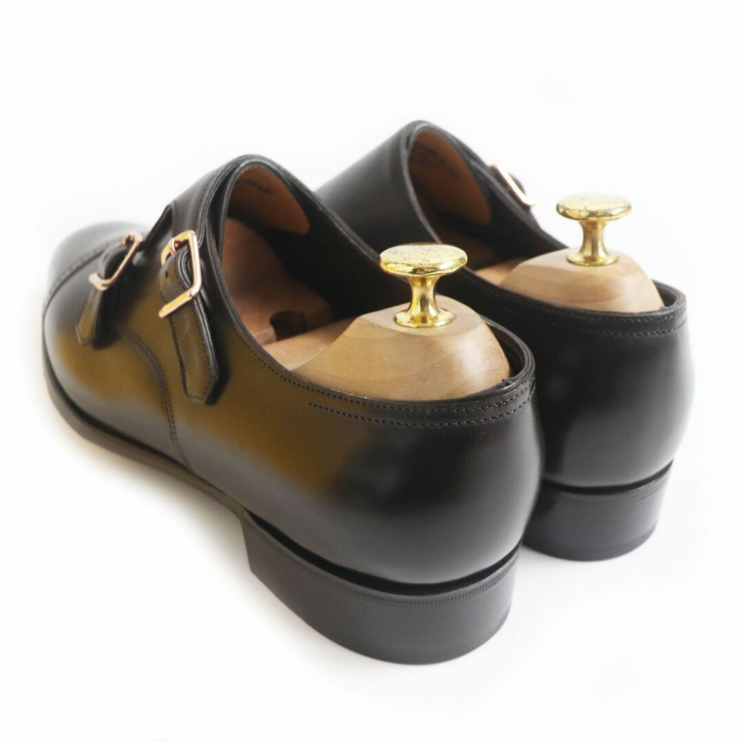 JOHN LOBB(ジョンロブ)の未使用品□ジョンロブ PHILIP 2 7000ラスト パンチドキャップトゥ レザー ダブルモンクストラップ ドレスシューズ 濃茶 7 1/2E 英国製 メンズの靴/シューズ(ドレス/ビジネス)の商品写真