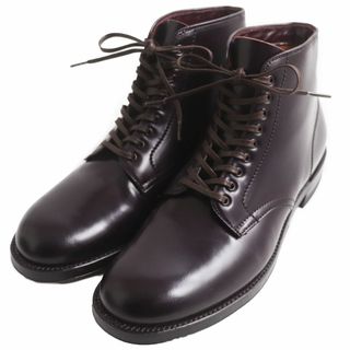 Alden - 極美品●Alden オールデン ref.別注 N0801 ミリタリーラスト コードバン プレーントゥ レースアップブーツ バーガンディ 9 1/2D USA製