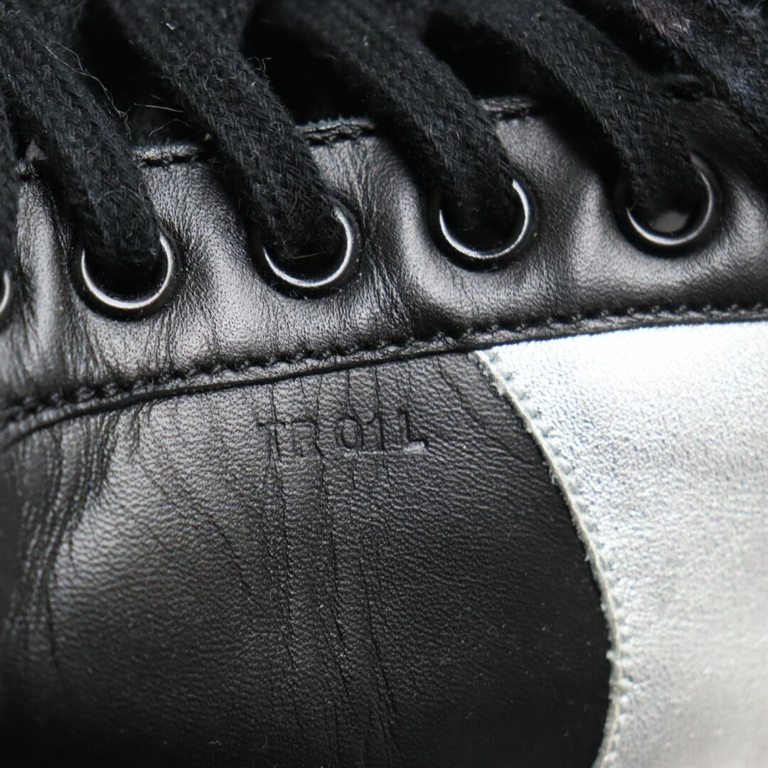celine(セリーヌ)の良品●CELINE セリーヌ TRIOMPHE/トリオンフ TR01L レースアップ ローカット レザースニーカー ブラック×シルバー 43 メンズ メンズの靴/シューズ(スニーカー)の商品写真