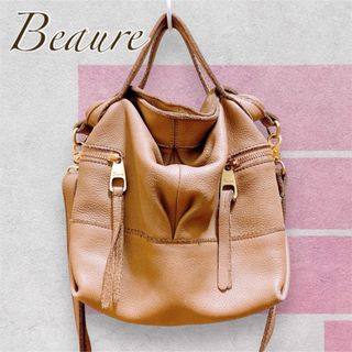 ビューレ(Beaure)の[Beaure] 2WAYバッグ(ベージュ) ショルダーバッグ　ハンドバッグ(ハンドバッグ)