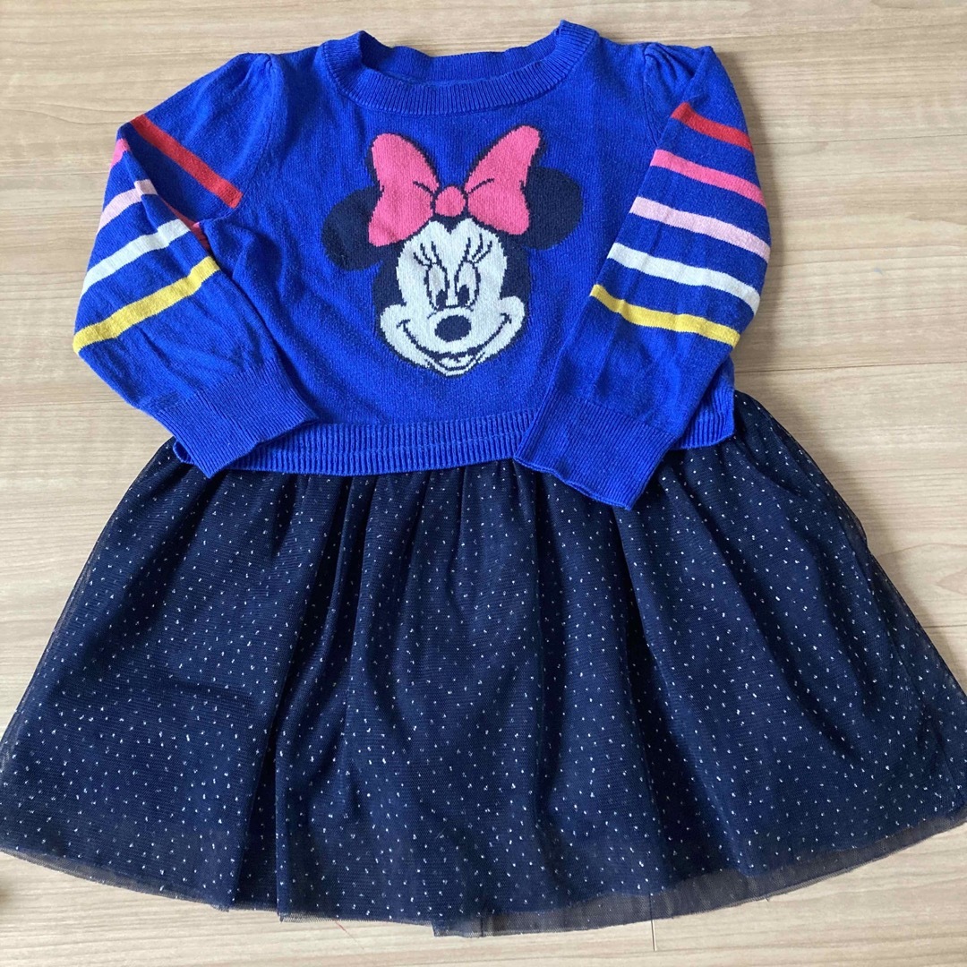 GAP Kids(ギャップキッズ)のアーバンリサーチ　gap ミニーちゃんワンピース　100 3T キッズ/ベビー/マタニティのキッズ服女の子用(90cm~)(ワンピース)の商品写真