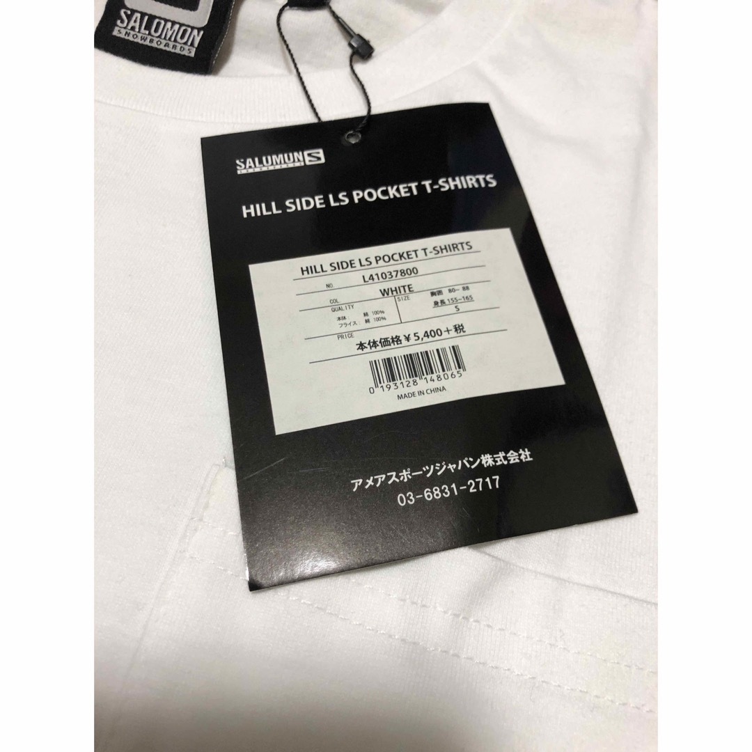 SALOMON(サロモン)のSALOMON サロモン　HILLSIDE PROJECT ロンT  白　中井 メンズのトップス(Tシャツ/カットソー(七分/長袖))の商品写真