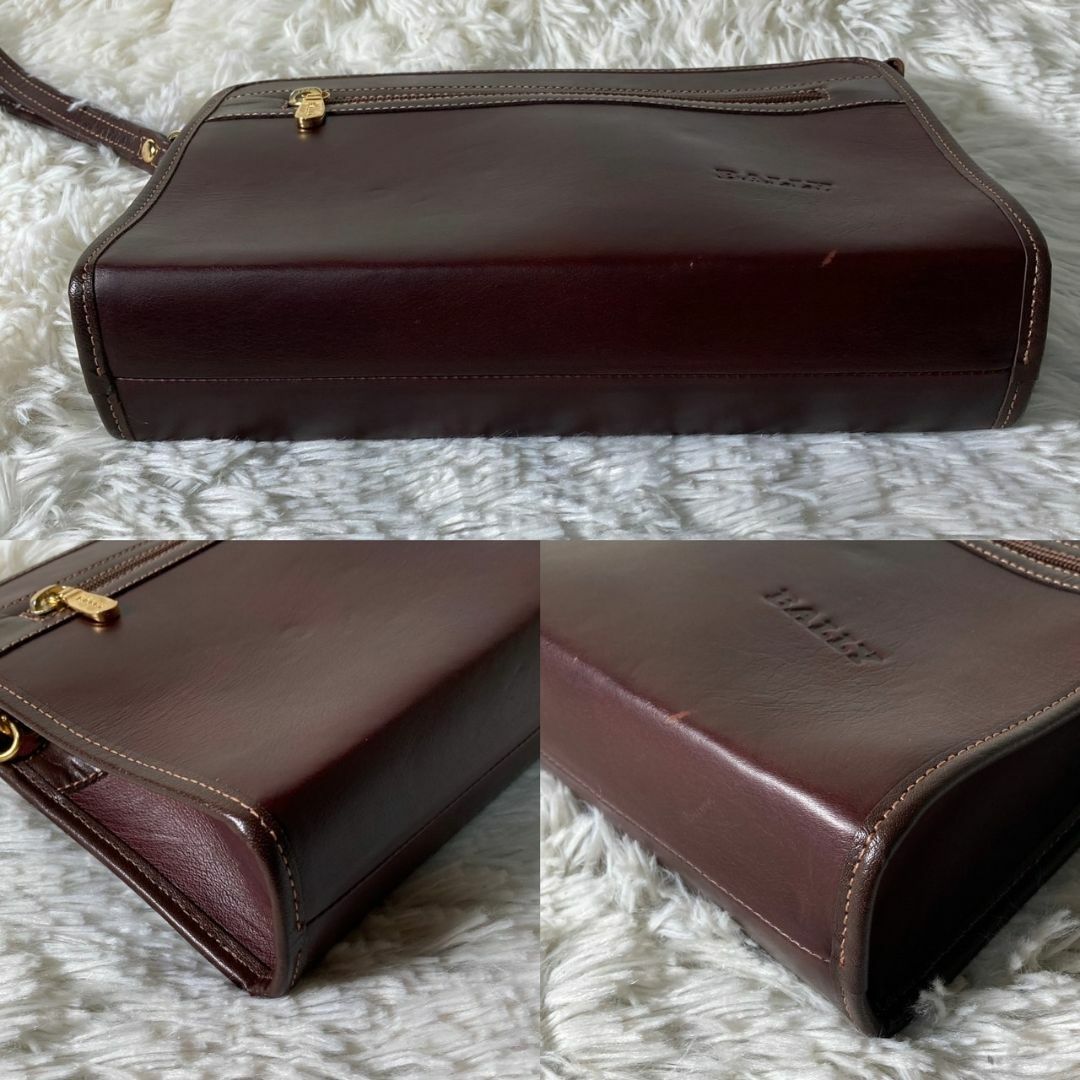 Bally(バリー)の美品 BALLY バリー カンガルーレザー セカンドバッグ ビジネスバッグ レディースのバッグ(クラッチバッグ)の商品写真