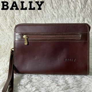 バリー(Bally)の美品 BALLY バリー カンガルーレザー セカンドバッグ ビジネスバッグ(クラッチバッグ)