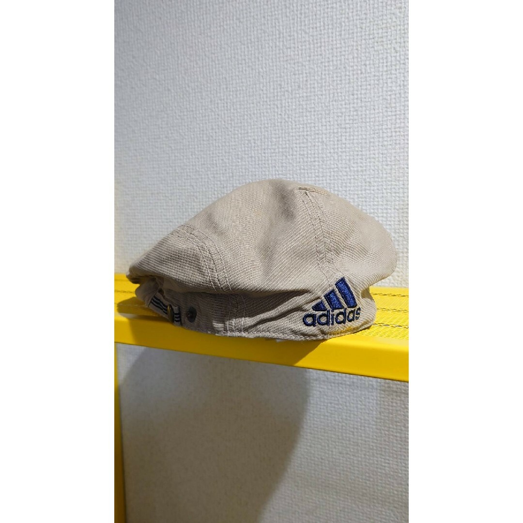adidas(アディダス)の90-00’s adidas ロゴ刺繍 コットンピケ ハンチング カーキ メンズの帽子(ハンチング/ベレー帽)の商品写真