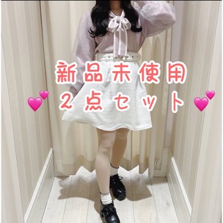 『人気完売』2点セット  evelyn♡ 量産型  ニットカーディガン　スカート(ニット/セーター)