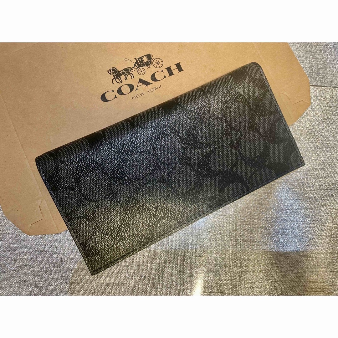 COACH(コーチ)のCOACH  長財布　札入れ　シグネチャー　未使用品　男性　メンズ　 メンズのファッション小物(長財布)の商品写真