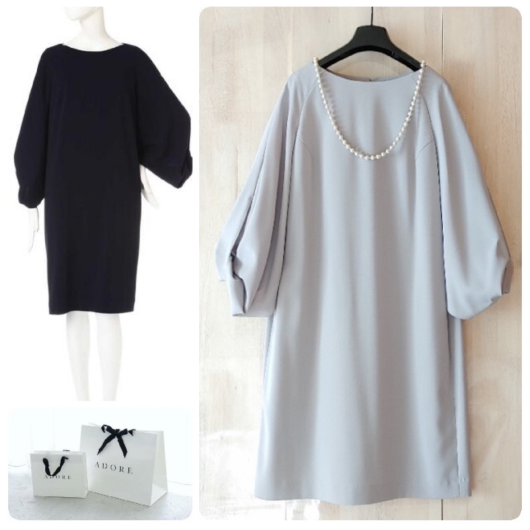 ◇幻◇希少 定価4.3万円 ADORE ジョーゼットワンピース 式典 ◇幻◇希少 定価4.3万円 ADORE ジョーゼットワンピース 式典