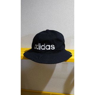 アディダス(adidas)の90-00’s adidas ロゴ刺繍 コットンピケ ハンチング カーキ(ハット)