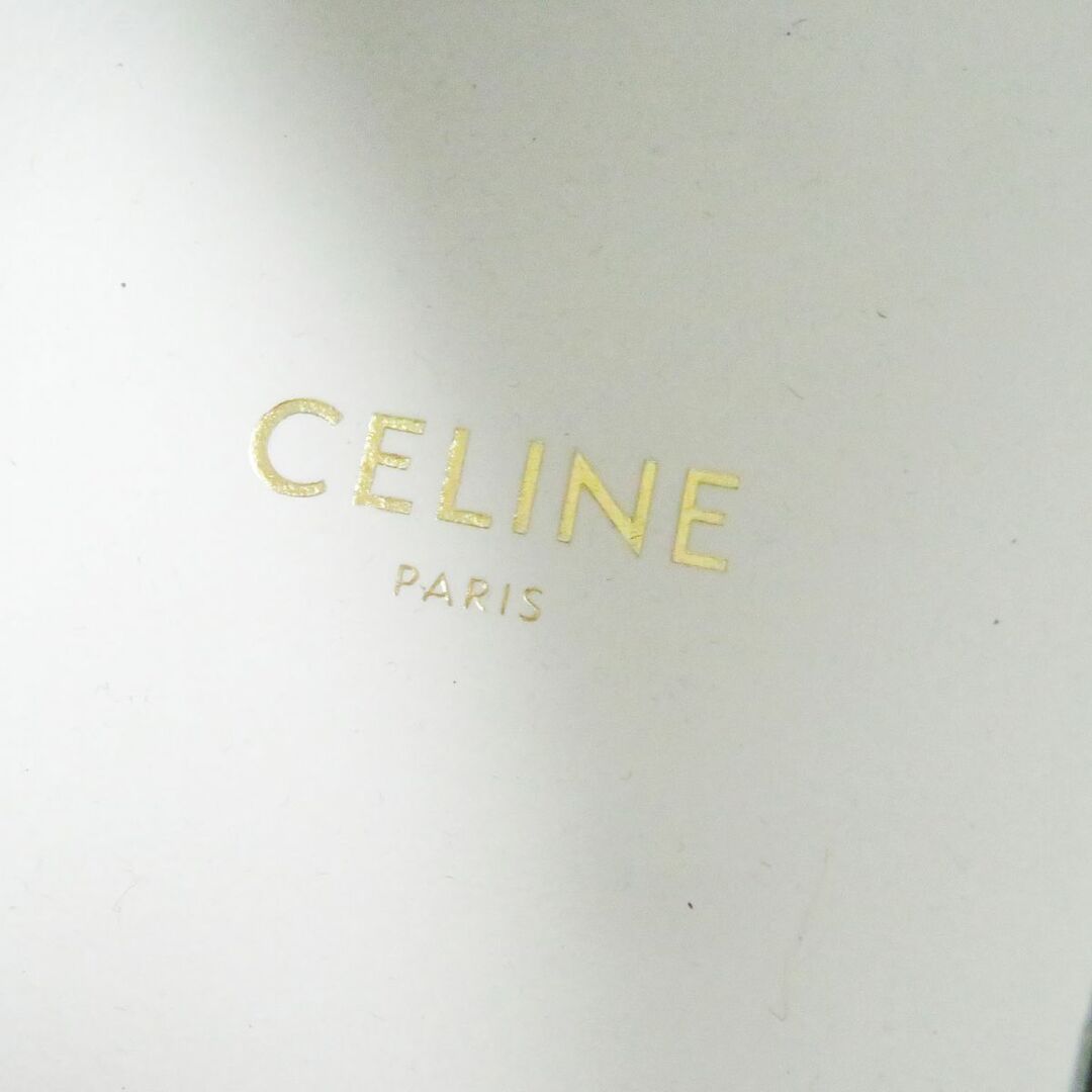 celine(セリーヌ)の未使用品□CELINE/セリーヌ ELLIOT/エリオット 総柄 レースアップ ローカット キャンバススニーカー ブラック×ホワイト 41 イタリア製 メンズの靴/シューズ(スニーカー)の商品写真