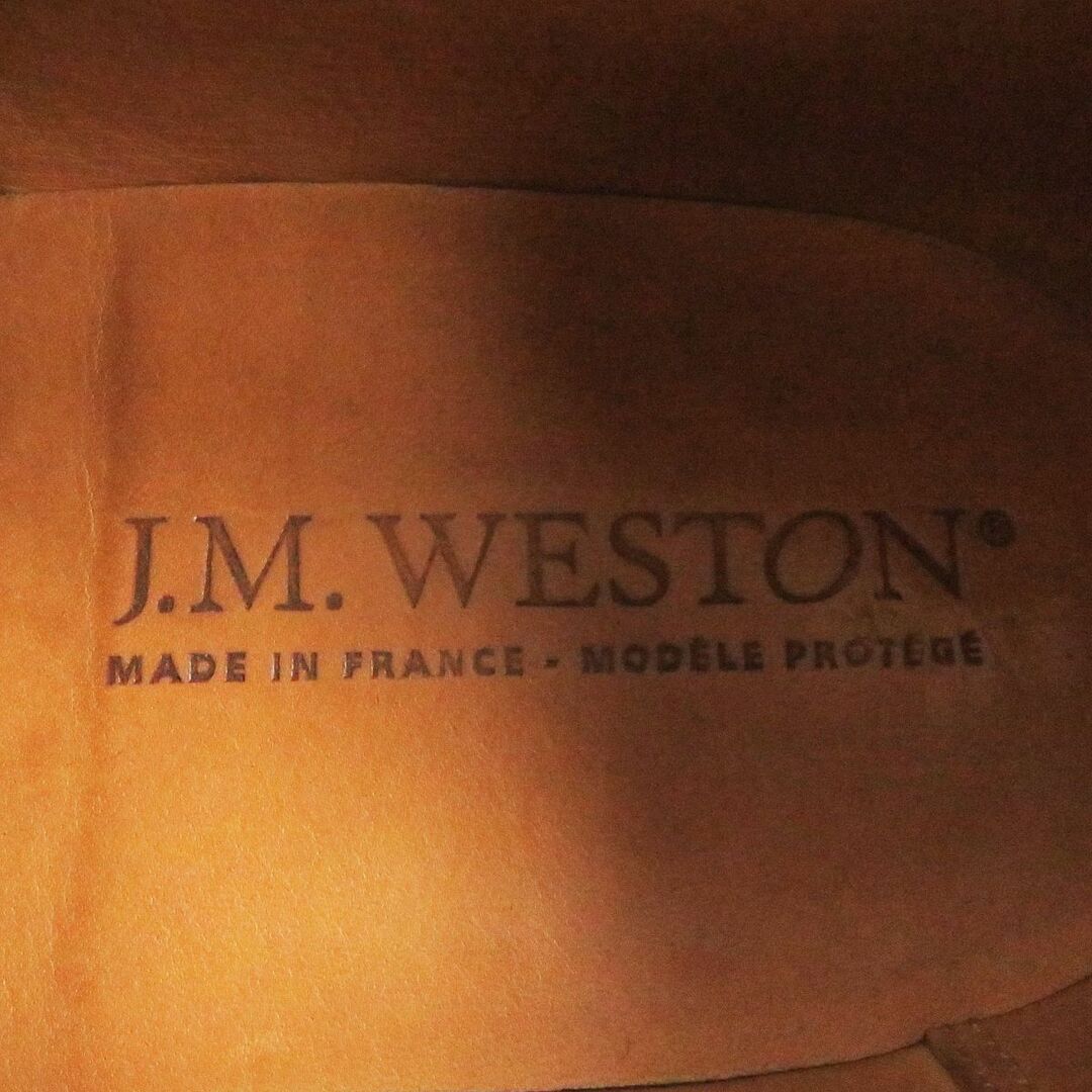 J.M. WESTON(ジェーエムウエストン)の美品□J.M. WESTON/ジェイエムウエストン 597 ロジェ スプリットトゥ ダービーシューズ/レザーシューズ ネイビー 6 1/2E フランス製 メンズ メンズの靴/シューズ(ドレス/ビジネス)の商品写真