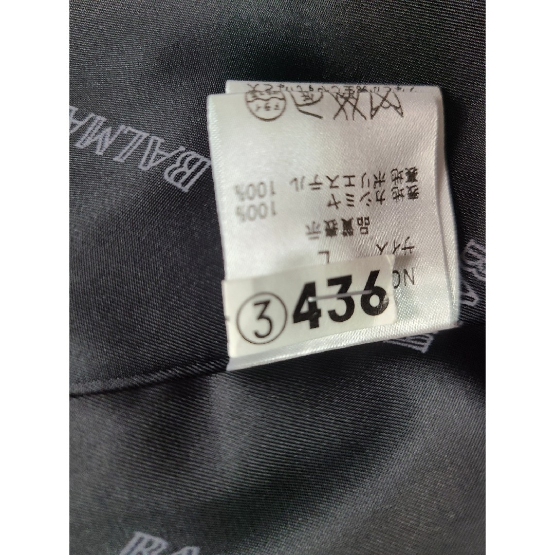 BALMAIN(バルマン)の着物コート　カシミア100％　バルマン　Lサイズ　クリーニング済 レディースのジャケット/アウター(ロングコート)の商品写真
