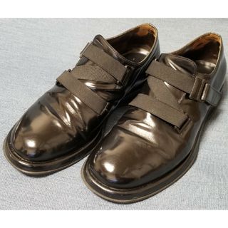 ジョルジオアルマーニ(Giorgio Armani)のGIORGIO ARMANI スリッポン レザー 黒 41.5 マーチン(ドレス/ビジネス)