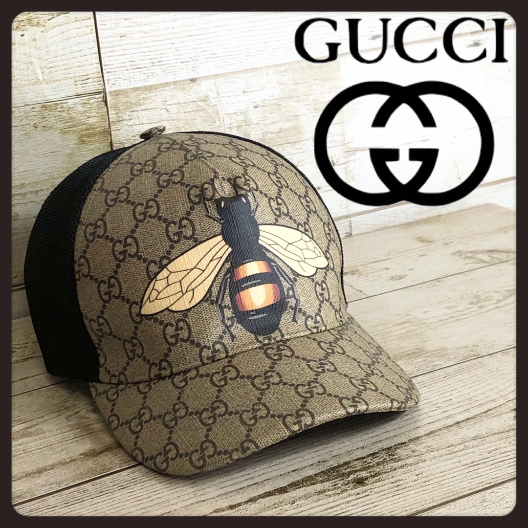 Gucci - 即完売 GUCCI グッチ ビック ビー キャップ 帽子 美品の通販