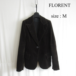 フローレント(FLORENT)のFLORENT ベルベット テーラード ジャケット ブレザー トップス M(テーラードジャケット)