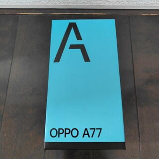 オッポ(OPPO)のOPPO A77 ブルー SIMフリー新品(スマートフォン本体)