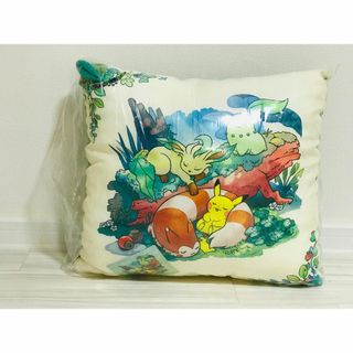 ❤新品・タグ付き❤ もりのおくりもの 葉っぱつき クッション おひるね ver.(キャラクターグッズ)
