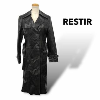 リステア(RESTIR)の【送料無料】RESTIR レザートレンチコート 牛革 ロング size38(その他)