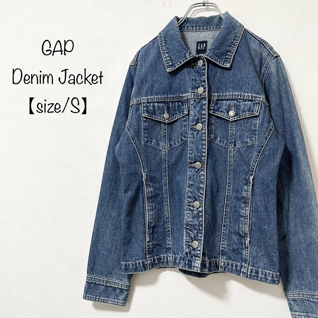 GAP(ギャップ)の美品★GAP/ギャップ★Gジャン★デニムジャケット★ブルー/青★状態良好★S レディースのジャケット/アウター(Gジャン/デニムジャケット)の商品写真