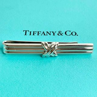 Tiffany & Co. - ティファニー 新品仕上げ 美品 ネクタイピン シグネチャー シルバー br3