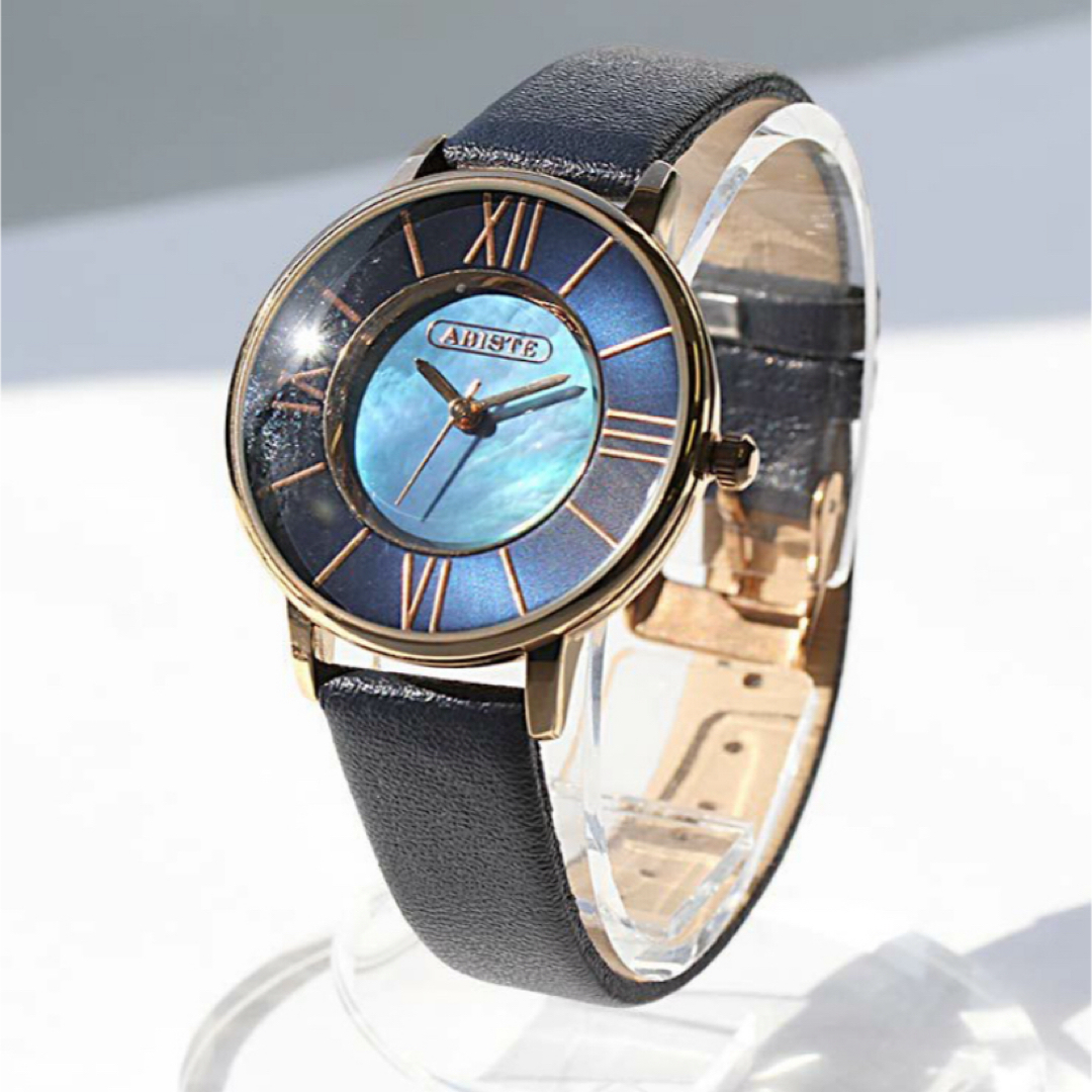 ABISTE(アビステ)のABISTE ラウンドフェイスベルト時計 メンズの時計(腕時計(アナログ))の商品写真