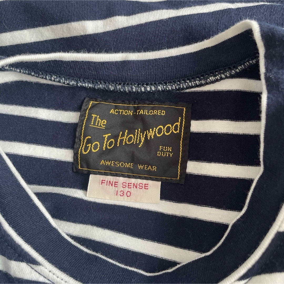 GO TO HOLLYWOOD(ゴートゥーハリウッド)のGO TO HOLLYWOOD ボーダー天竺 TEE キッズ/ベビー/マタニティのキッズ服女の子用(90cm~)(Tシャツ/カットソー)の商品写真