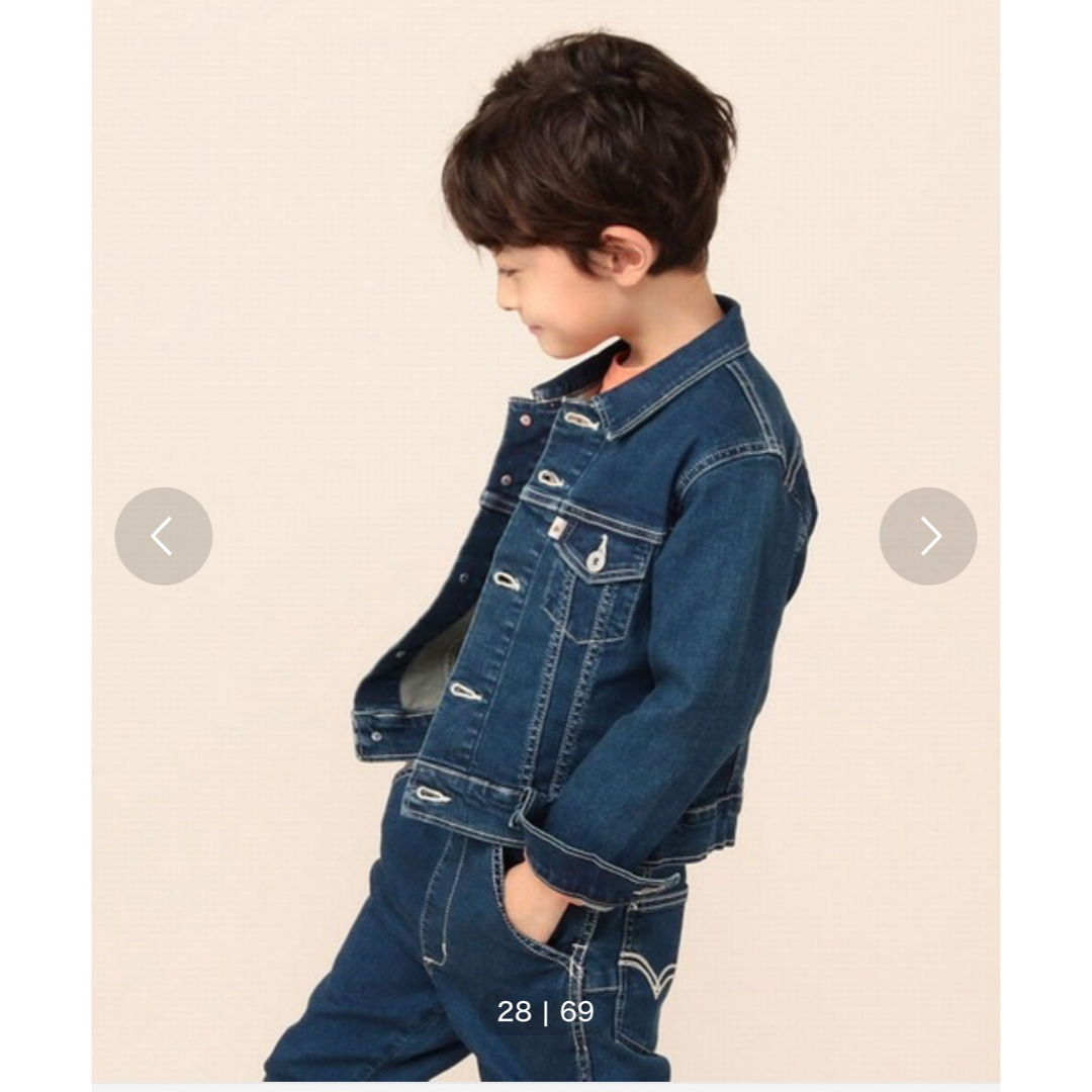 EDWIN(エドウィン)のEDWIN エドウィン　キッズデニムジャケット キッズ/ベビー/マタニティのキッズ服男の子用(90cm~)(ジャケット/上着)の商品写真