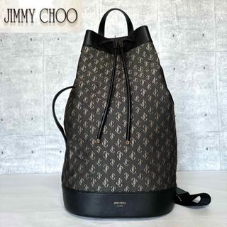 【未使用級】JIMMY CHOO EVAN BACKPACK RAU JCロゴ