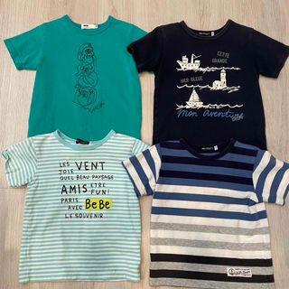 ベベ(BeBe)のBeBe ♡ WASK 男の子 Tシャツ 半袖 110  4枚セット(Tシャツ/カットソー)