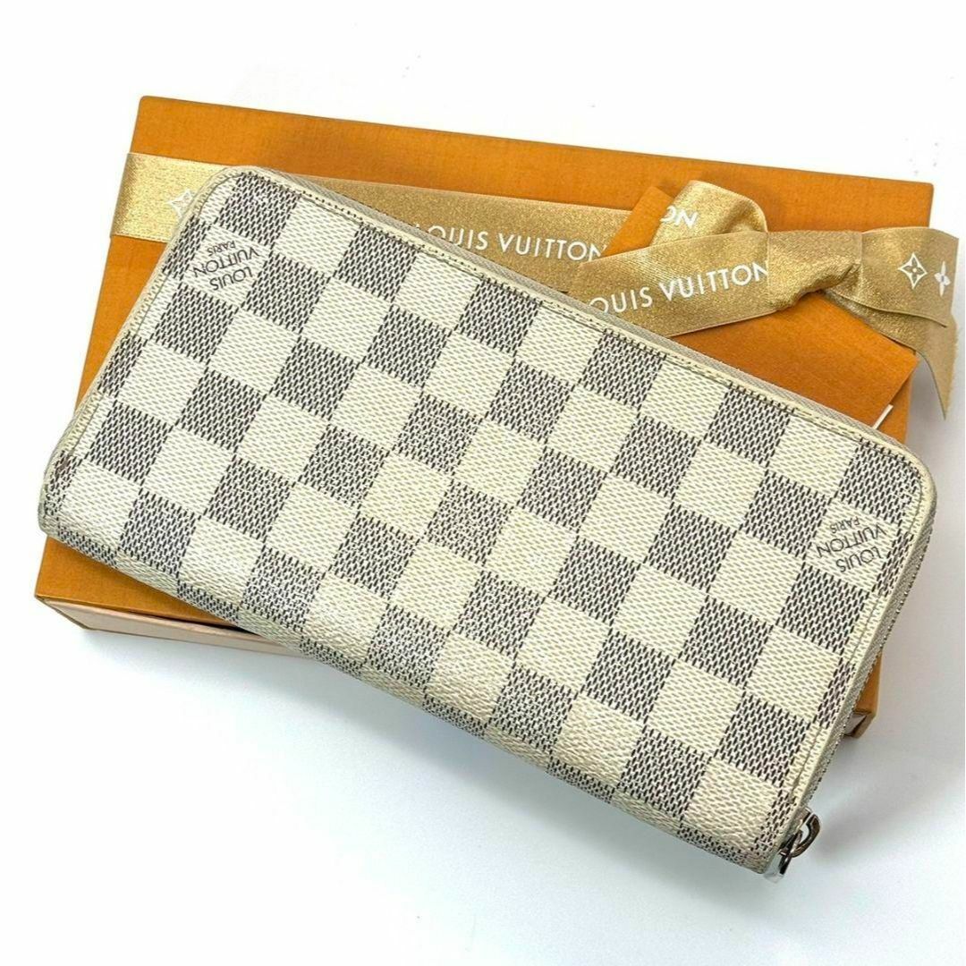 LOUIS VUITTON(ルイヴィトン)の良品 ルイヴィトン ダミエアズール ジッピーウォレット 長財布　ユニセックス レディースのファッション小物(財布)の商品写真